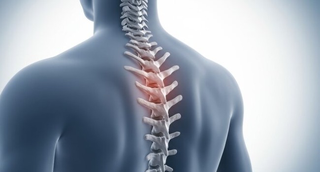 the spine on a man's back in a blog post about Dunedin chiropractors